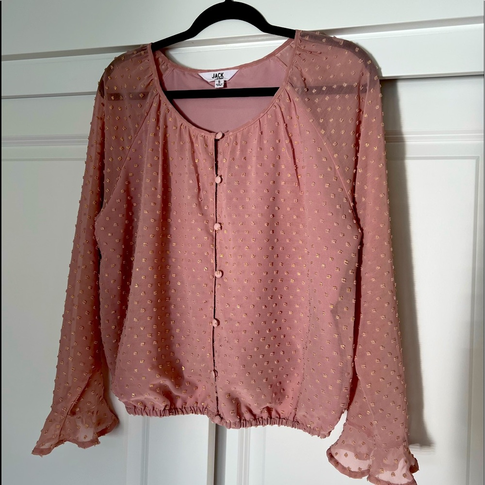 Jack by BB Dakota cropped blouse.